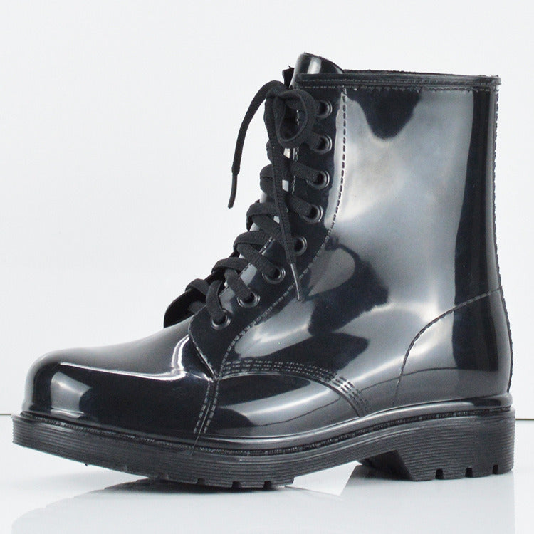 Scarlett Lace Up Rain Boots